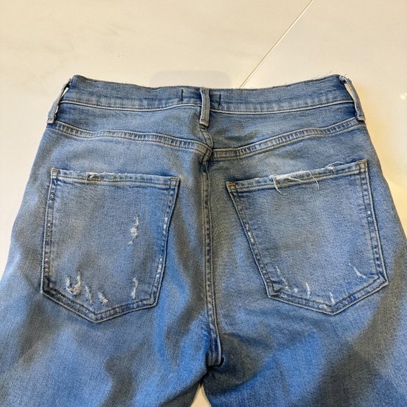 Agolde Sophie Crop High-waisted Ripped-Ankle Jean - Picture 12 of 16